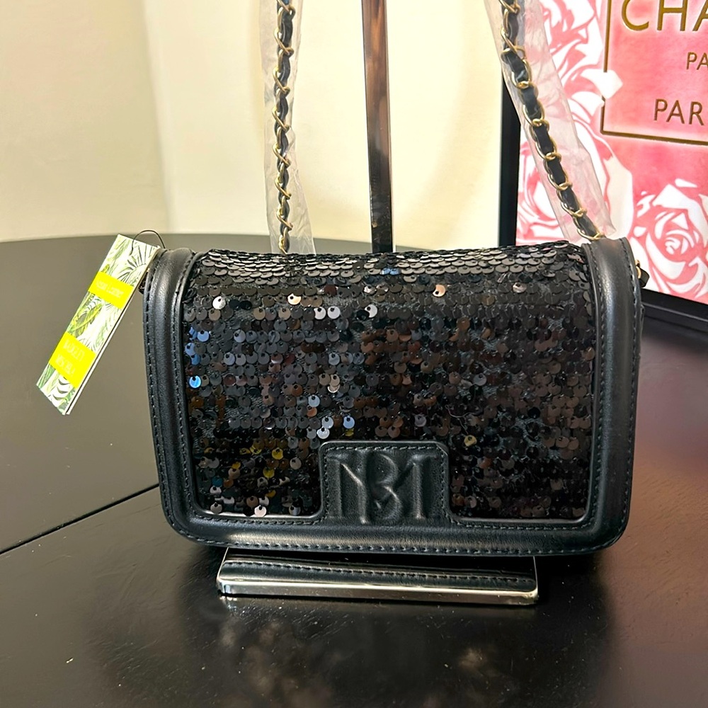 Badgley Mischka Crossbody Sequined Bag